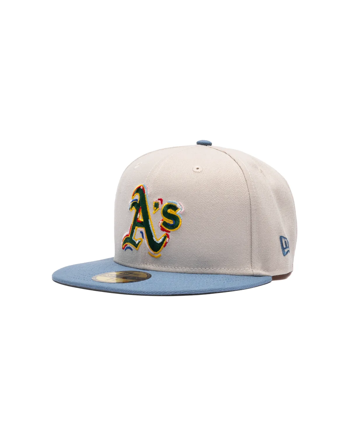 Oakland Athletics Color Brush Fitted Hat