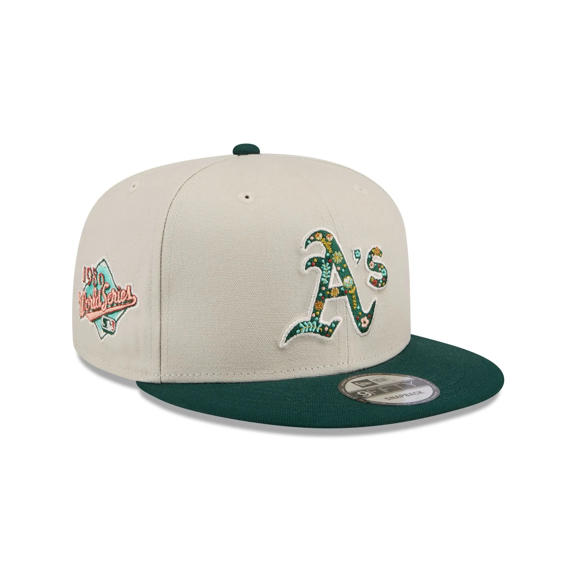 Oakland Athletics Floral Fill 9FIFTY Snapback Hat