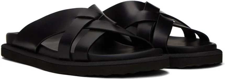 Officine Creative Black Charrat 003 Sandals