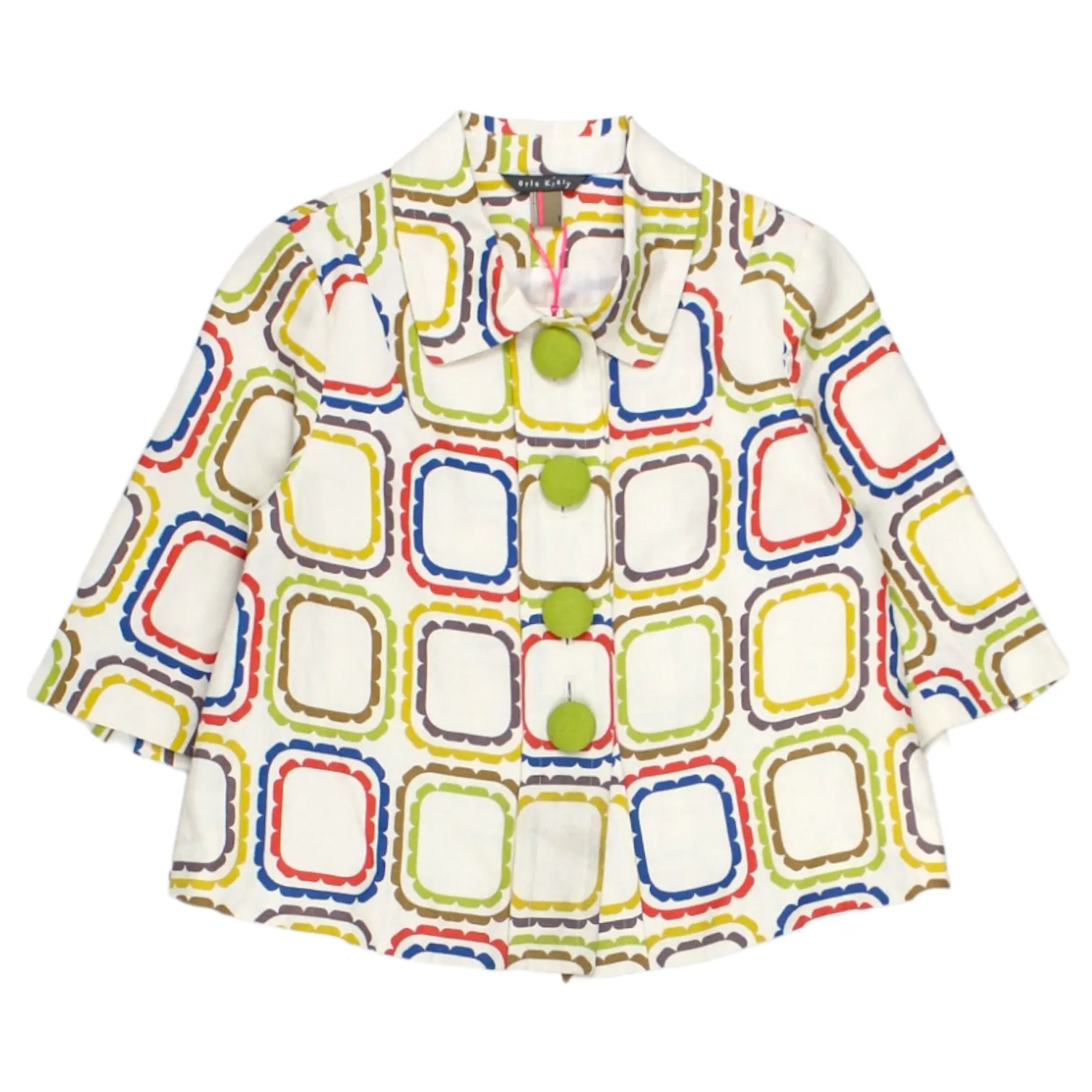 Orla Kiely White/Multi Abstract Flower Jacket