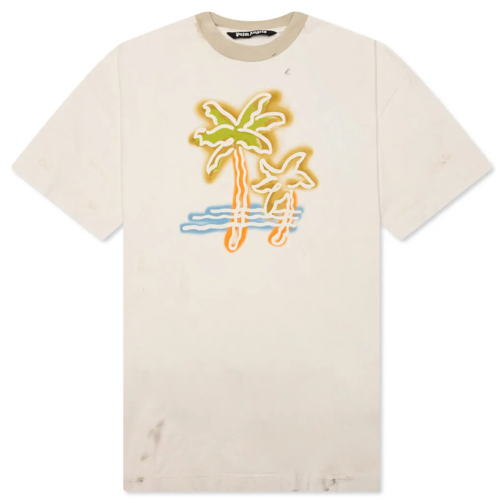 Palm Neon Tee - Off White