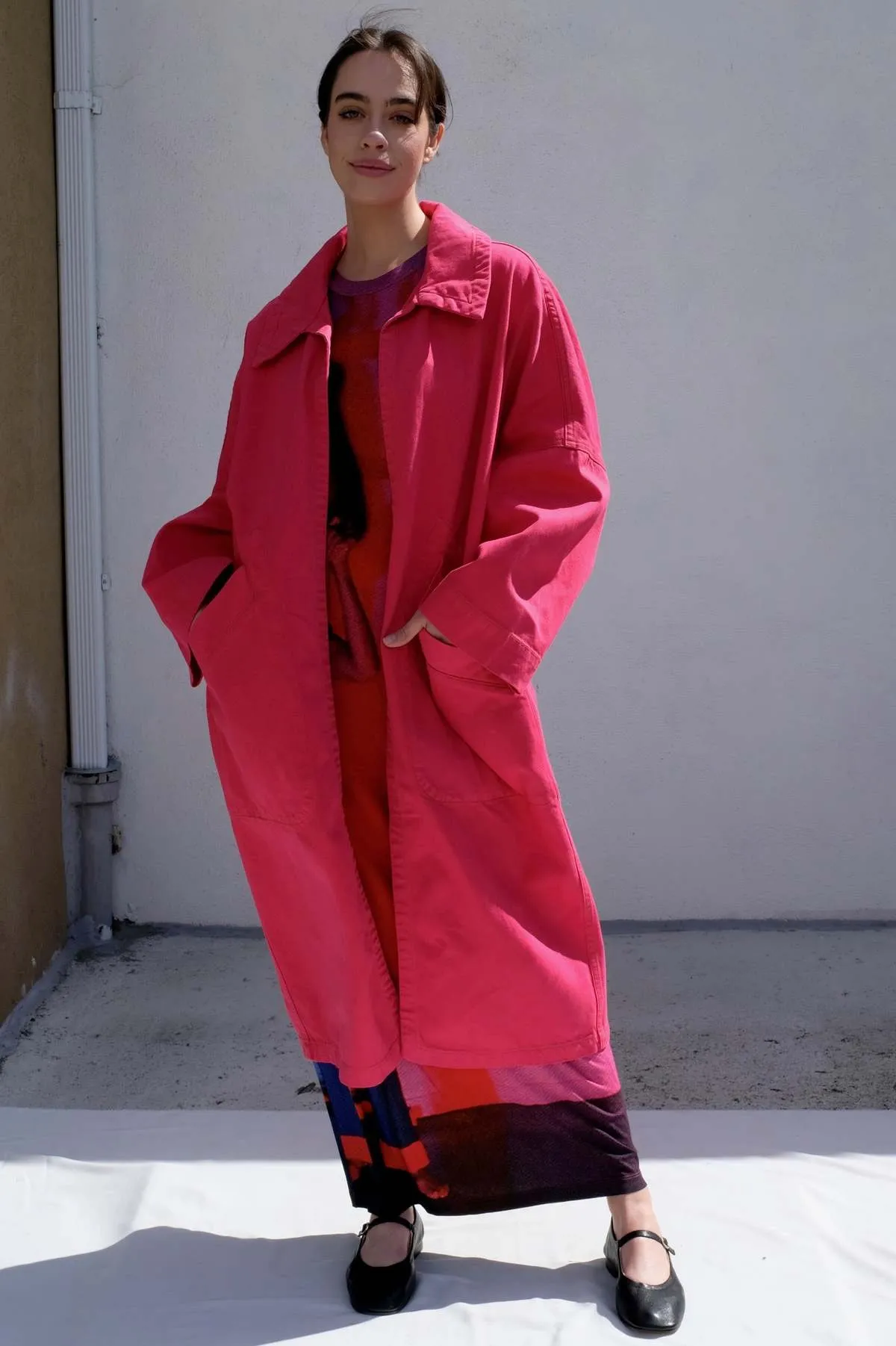 Pantheon Coat - Fuchsia