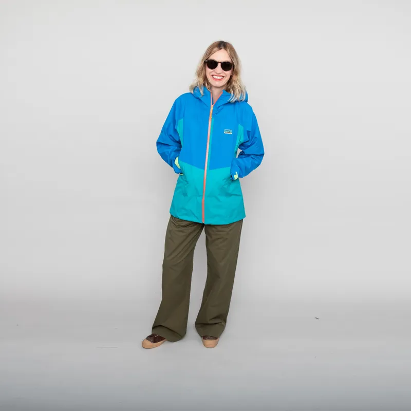 Patagonia Womens Boulder Fork Rain Jacket Subtidal Blue