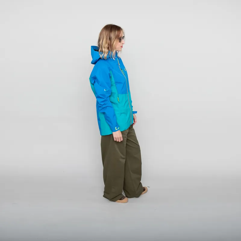 Patagonia Womens Boulder Fork Rain Jacket Subtidal Blue