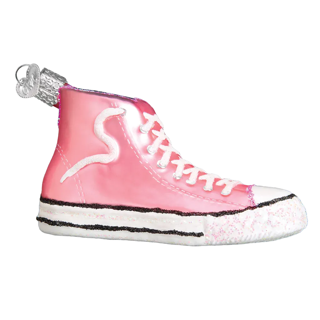 Pink High-top Sneaker Ornament