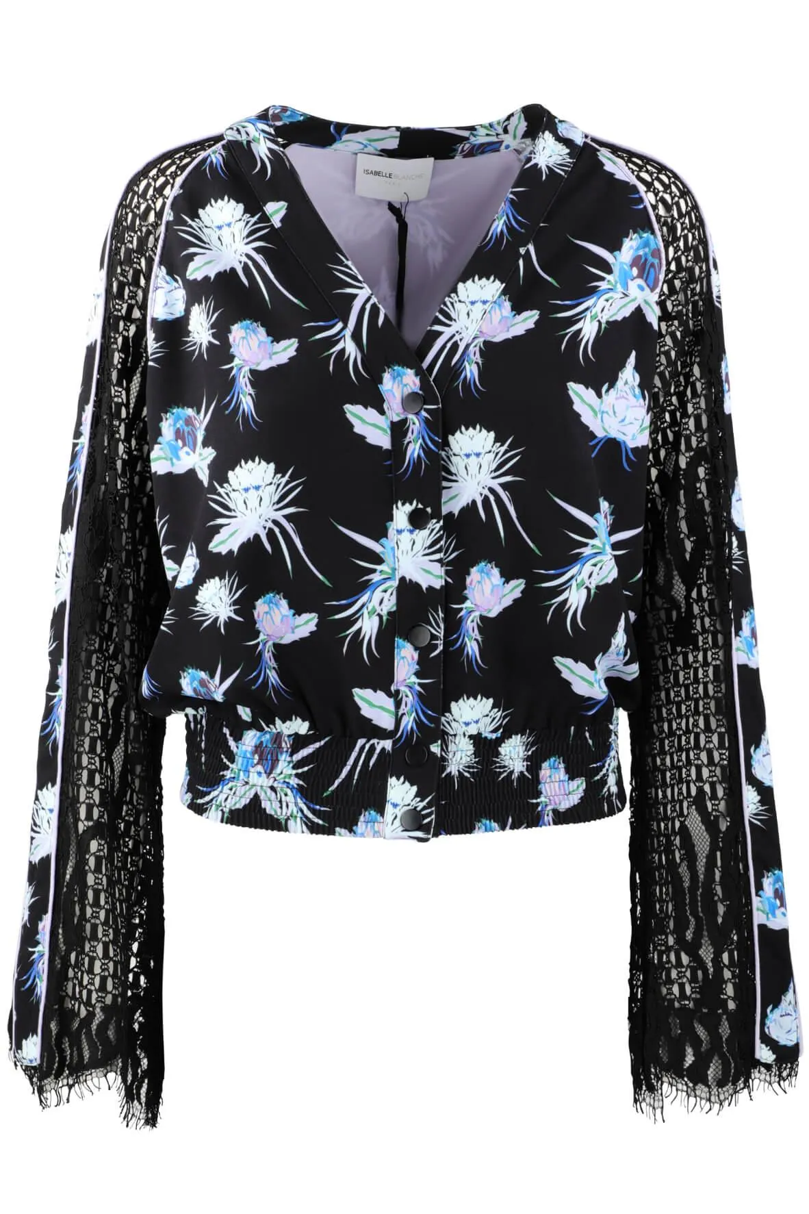 Pitaya Print Jacket with Panel Sleeve