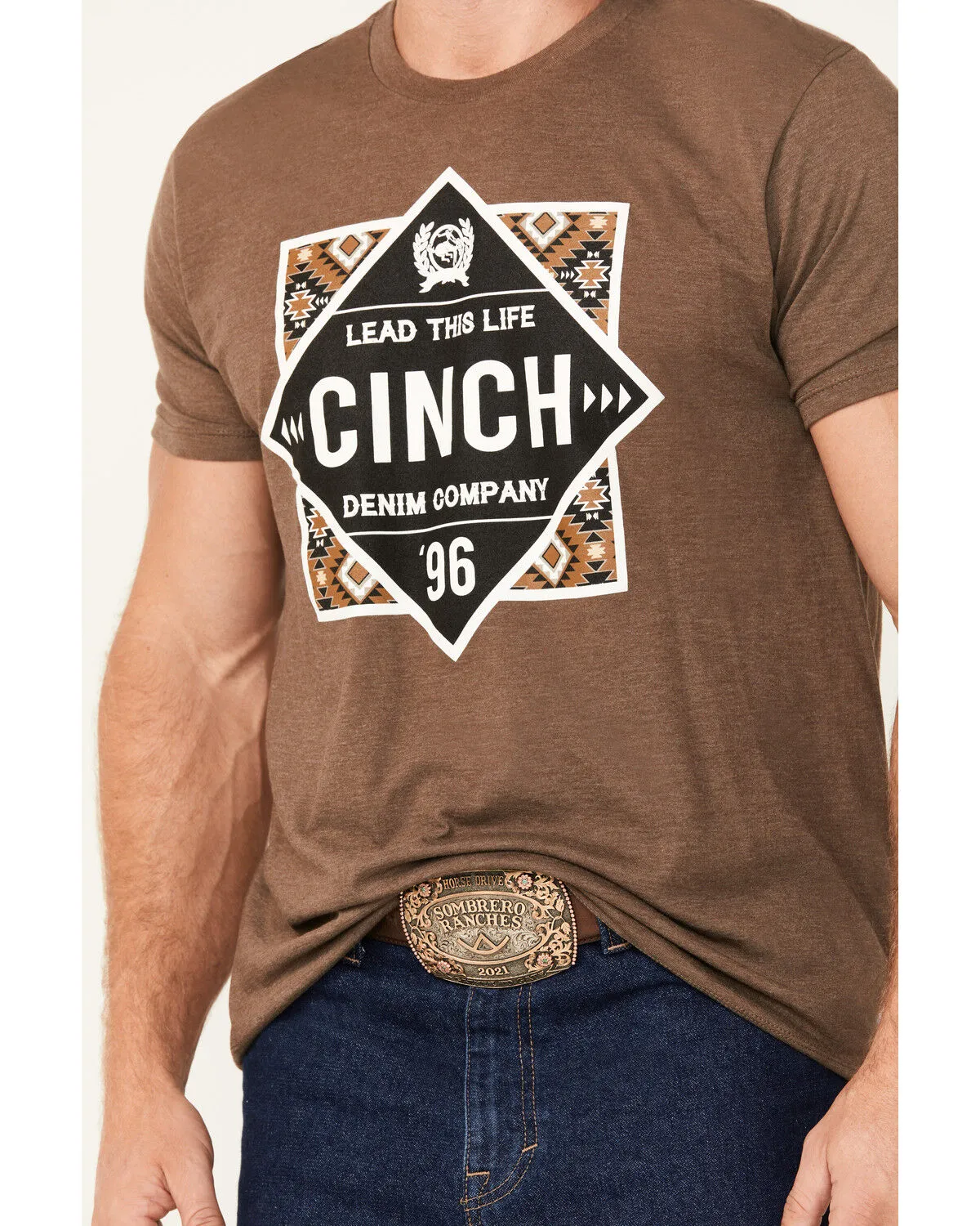 Product Name:  Cinch Men's Boot Barn Exclusive Lead This Life Short Sleeve Graphic T-Shirt