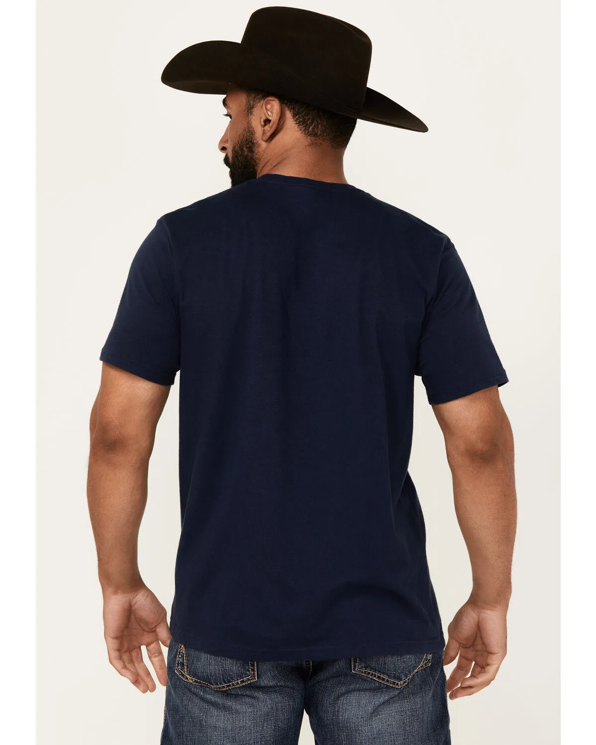 Product Name:  Wrangler Men's Boot Barn Exclusive Southwestern Box Logo Short Sleeve Graphic T-Shirt