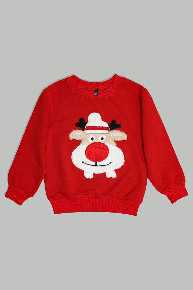 Red Deer Christmas Kids Sweatshirt