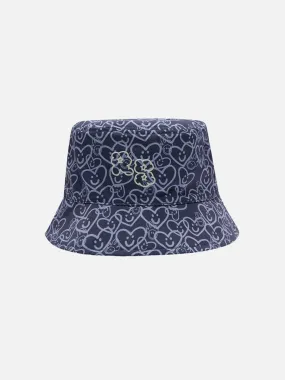 REFLECT STUDIO Monogram Bucket Hat - Navy