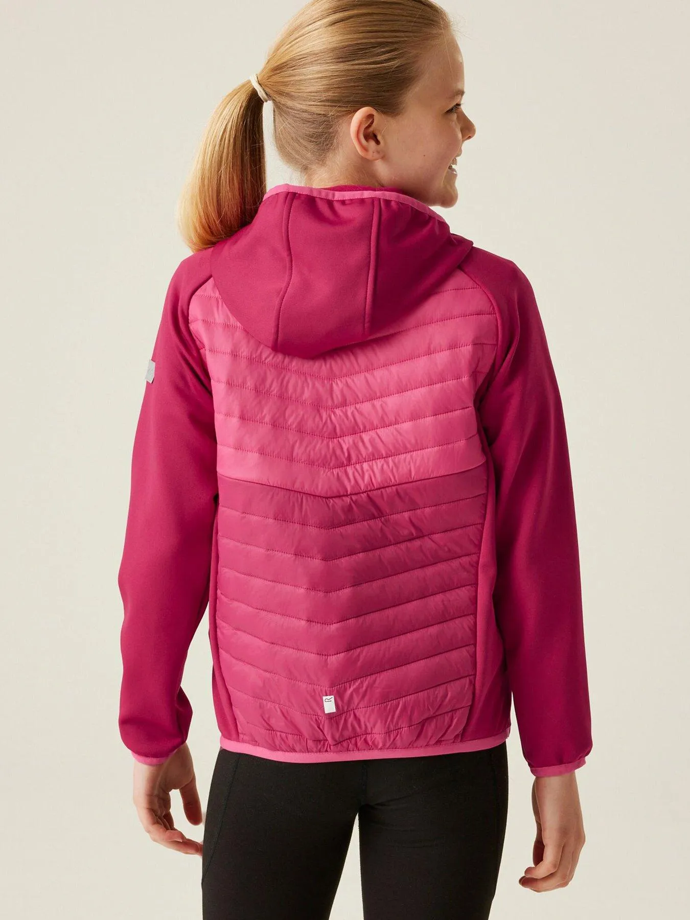 Regatta Kids Kielder Hybrd Viii Baffled/quilted Jacket-pink