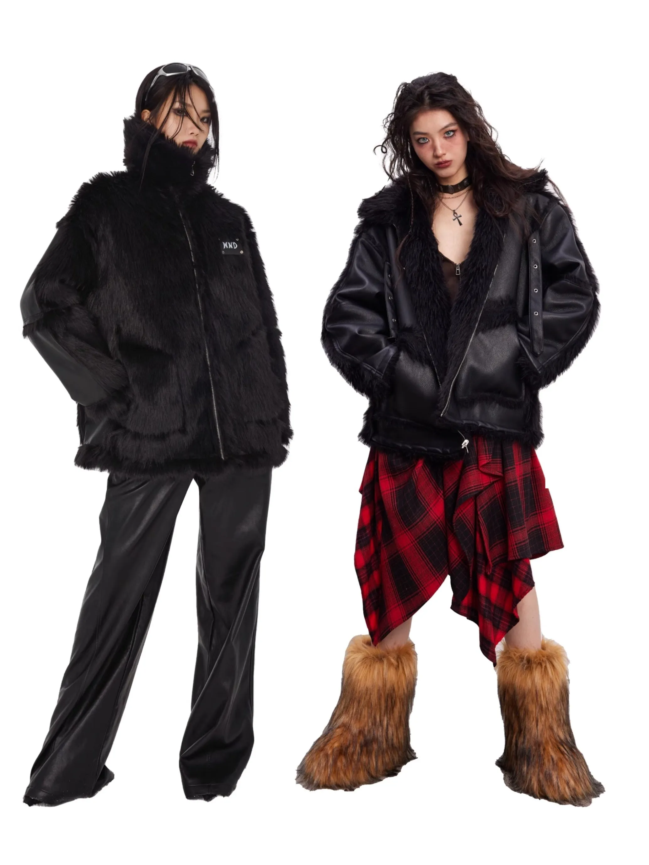 Reversible Integrated Eco-friendly Fur Jacket