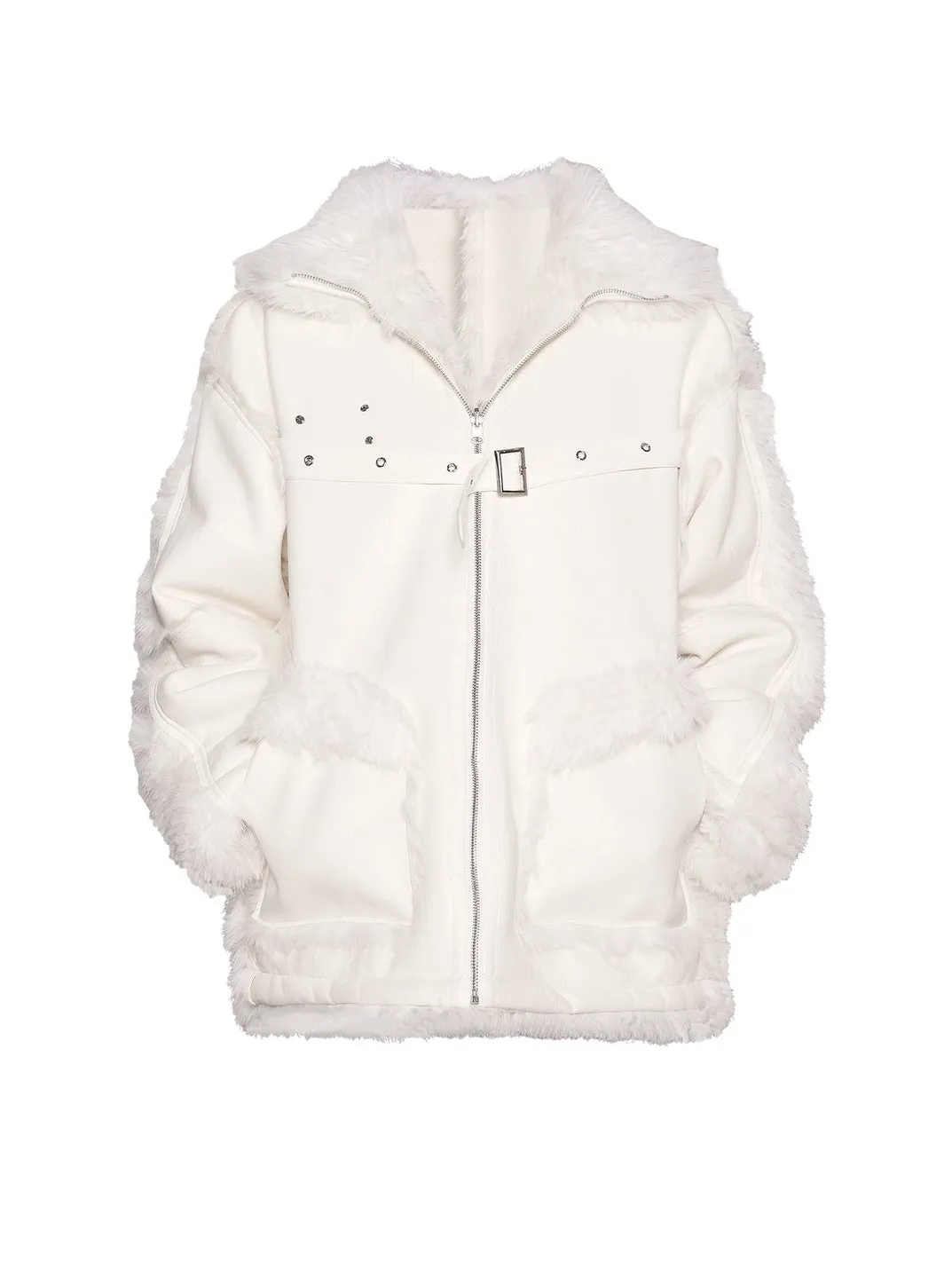 Reversible Integrated Eco-friendly Fur Jacket