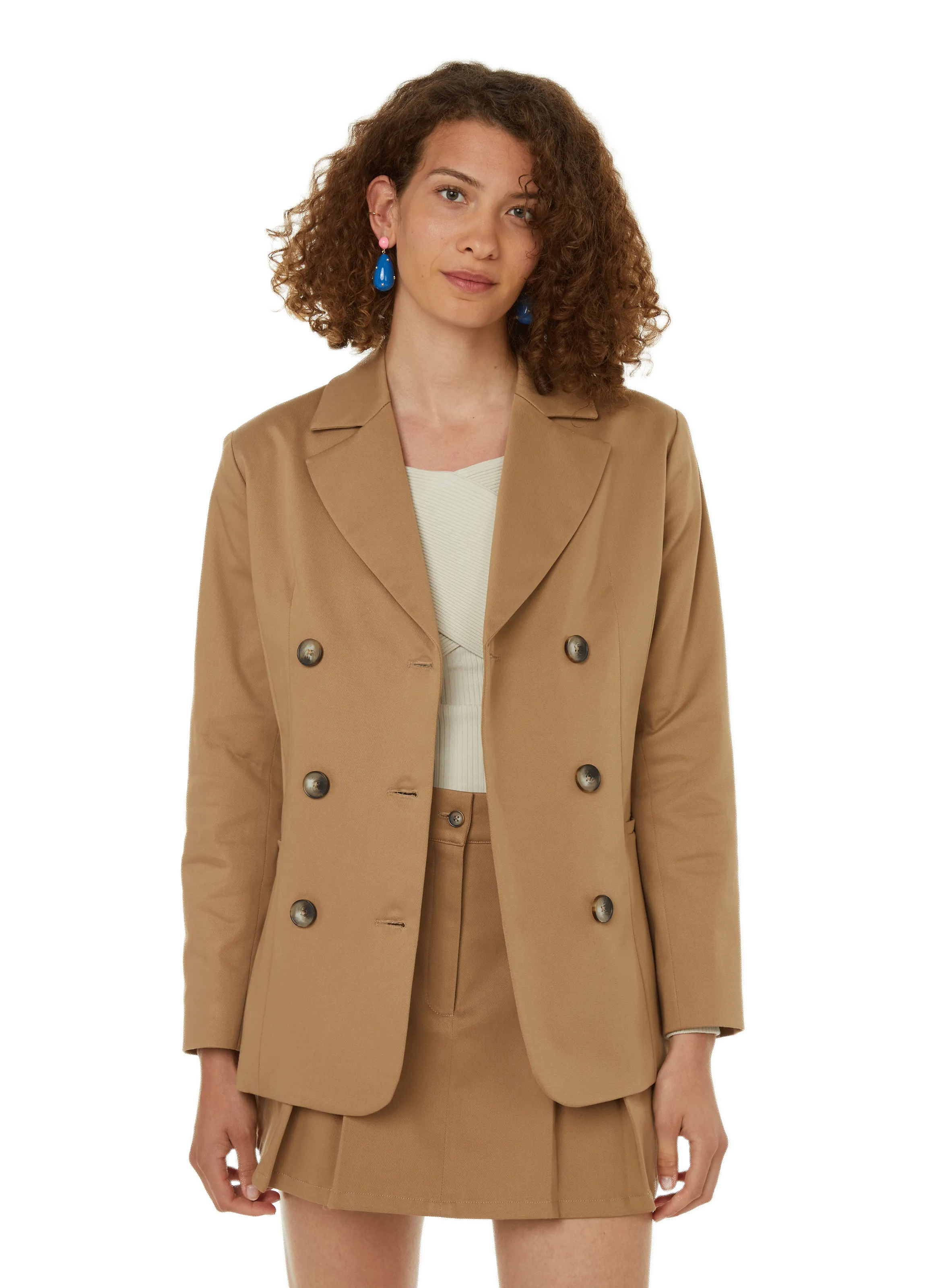 Saison 1865  Wool and cotton-blend jacket - Brown