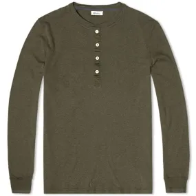 Schiesser Karl-Heinz Long Sleeve HenleyGun Metal Grey