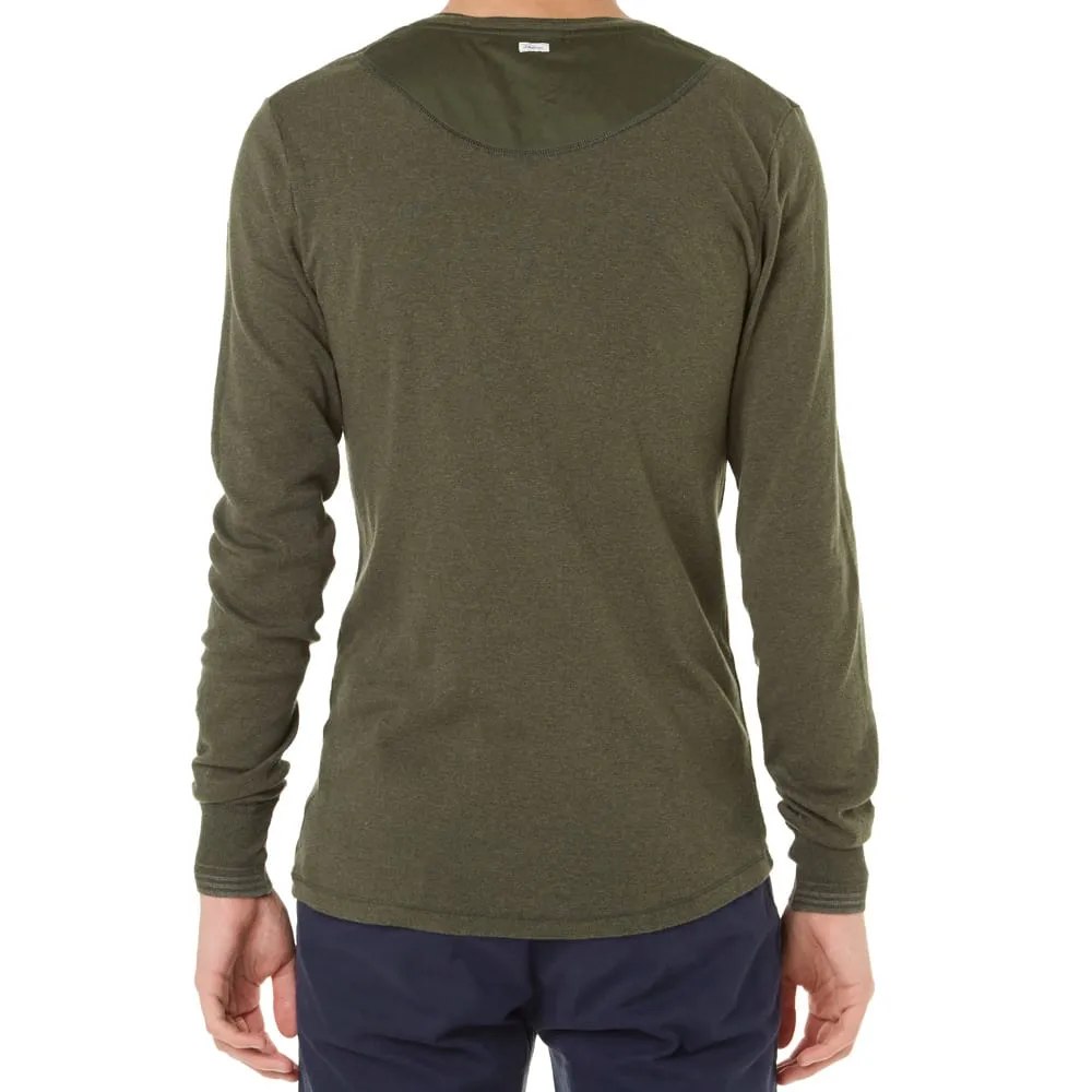 Schiesser Karl-Heinz Long Sleeve HenleyGun Metal Grey