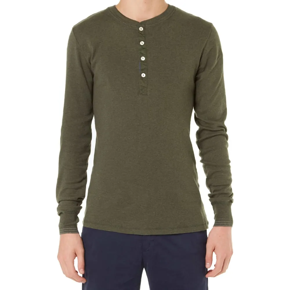 Schiesser Karl-Heinz Long Sleeve HenleyGun Metal Grey