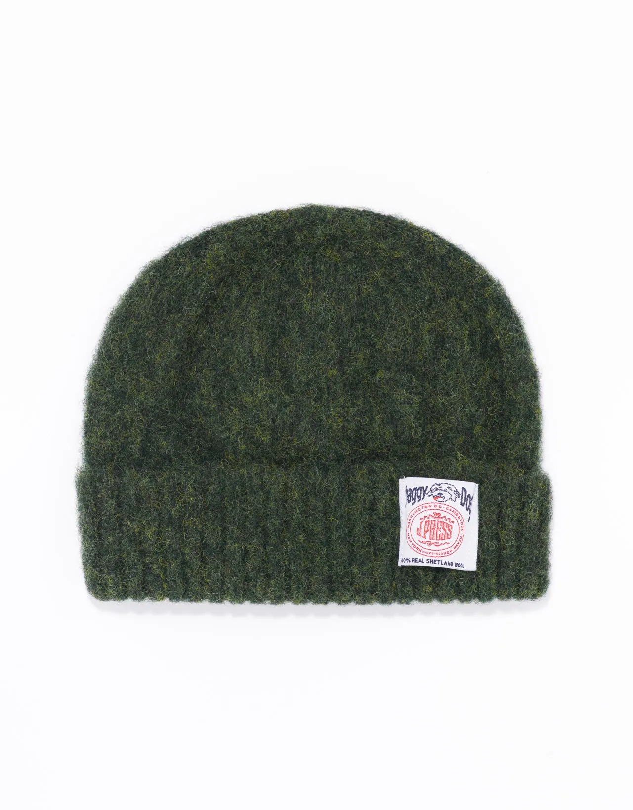 SHAGGY DOG CUFFED HAT - DARK GREEN