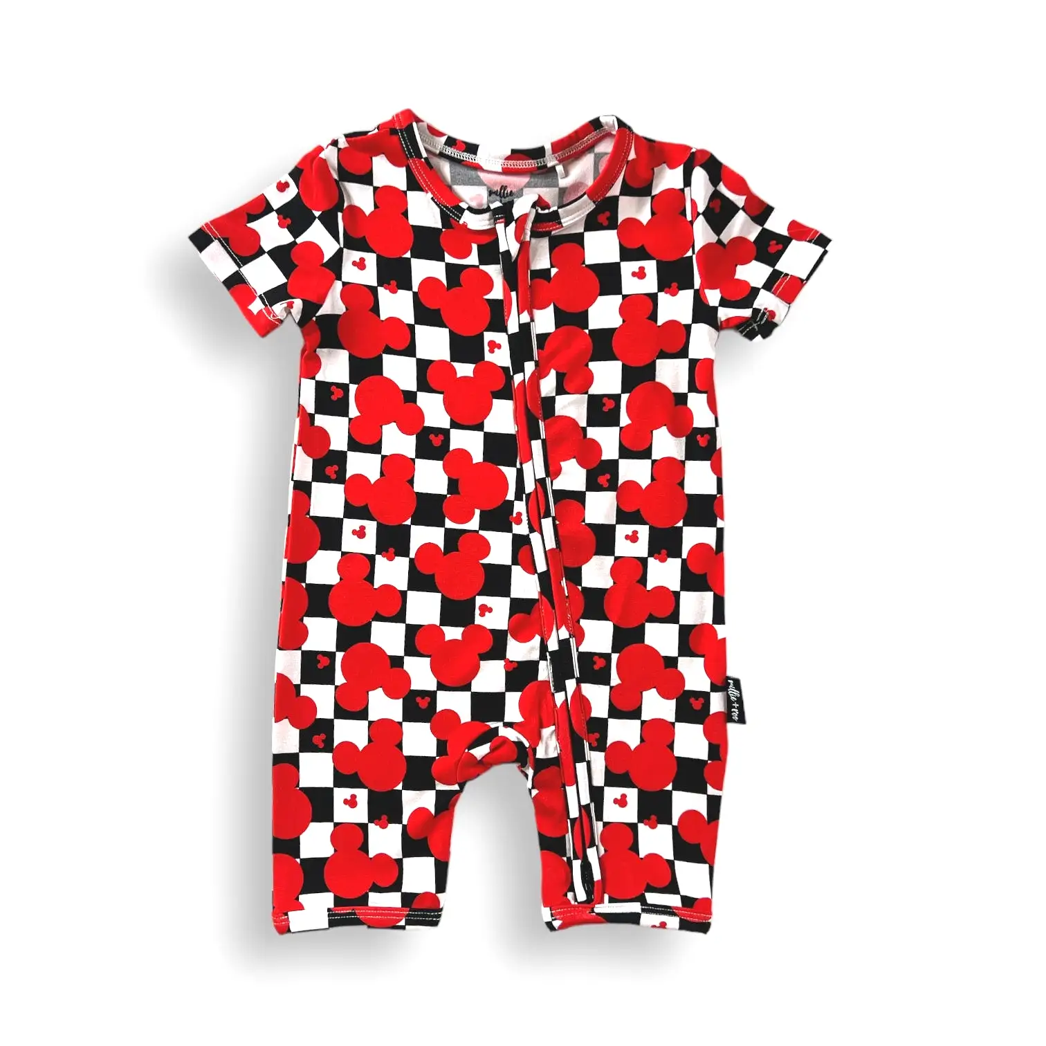 SHORTIE ZIP ROMPER - Roo Magic (Red)