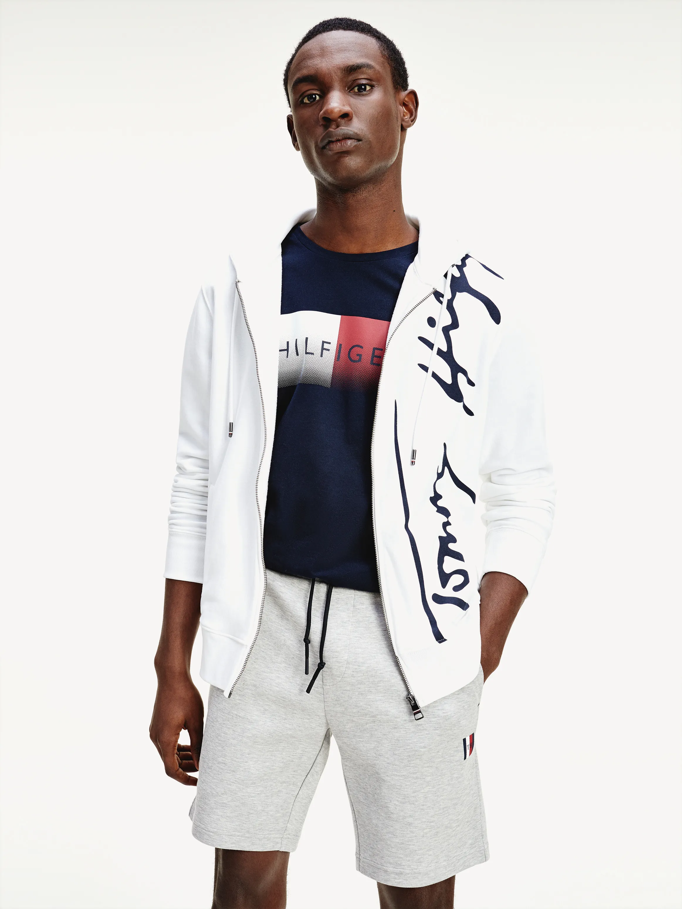 Signature Hooded Zip Through | Sweatshirts & Hoodies | Tommy Hilfiger