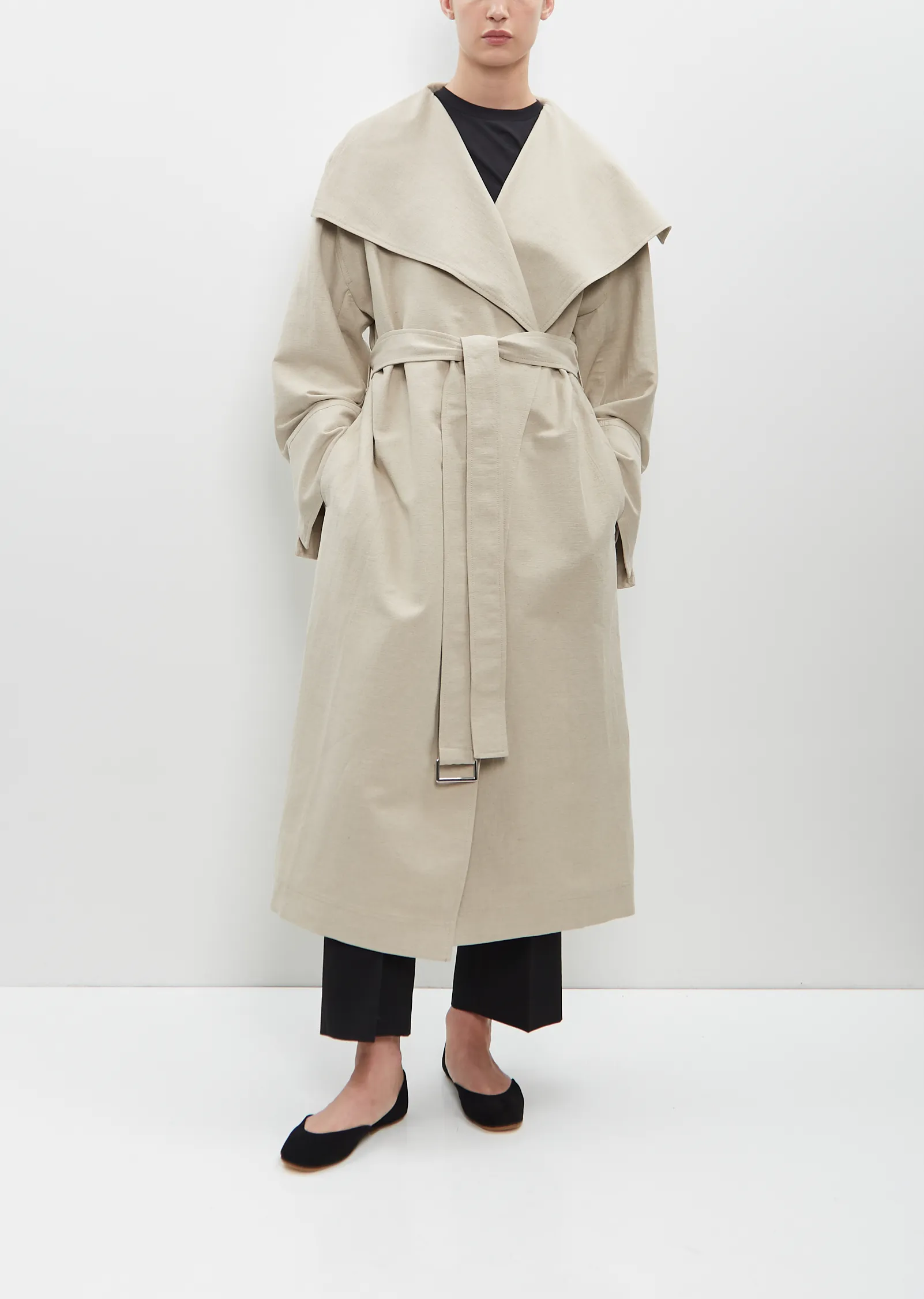 Signature Linen-Blend Coat