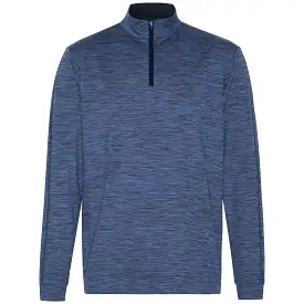 Sporte Leisure Mens Pullover 1/4 Zip Heather Navy