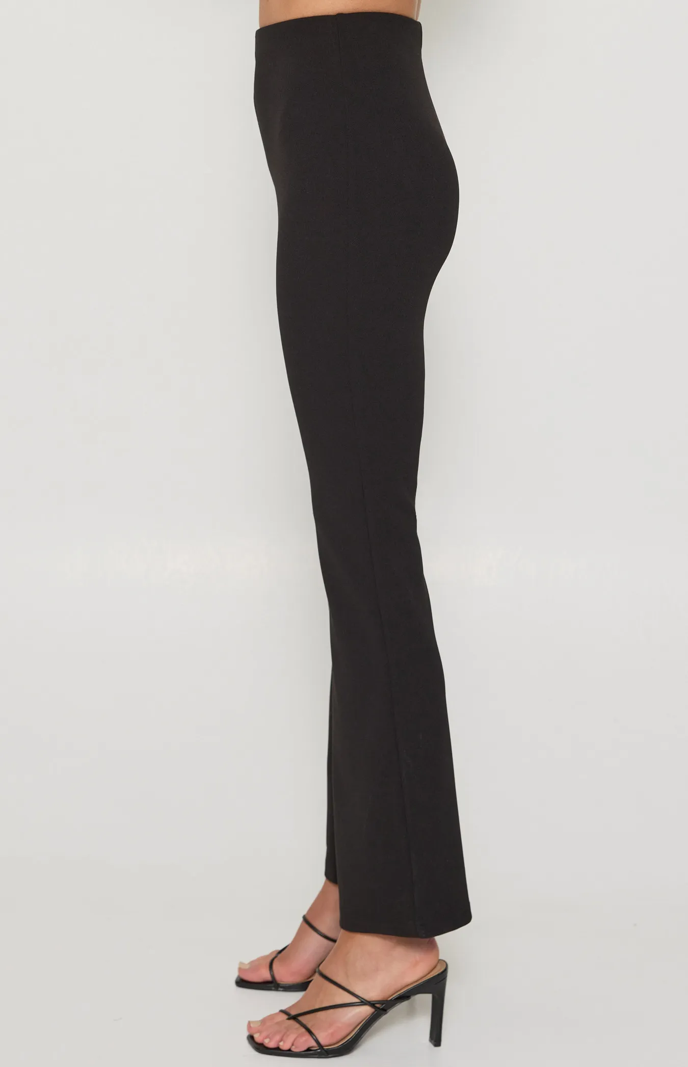 Stretch Jersey High Waisted Flare Pants (WPA257B)