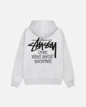 STÜSSY  Stock DSM Singapore Zip Hood Grey 