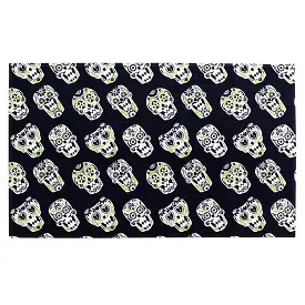 Sugar Skull White Golf Towel