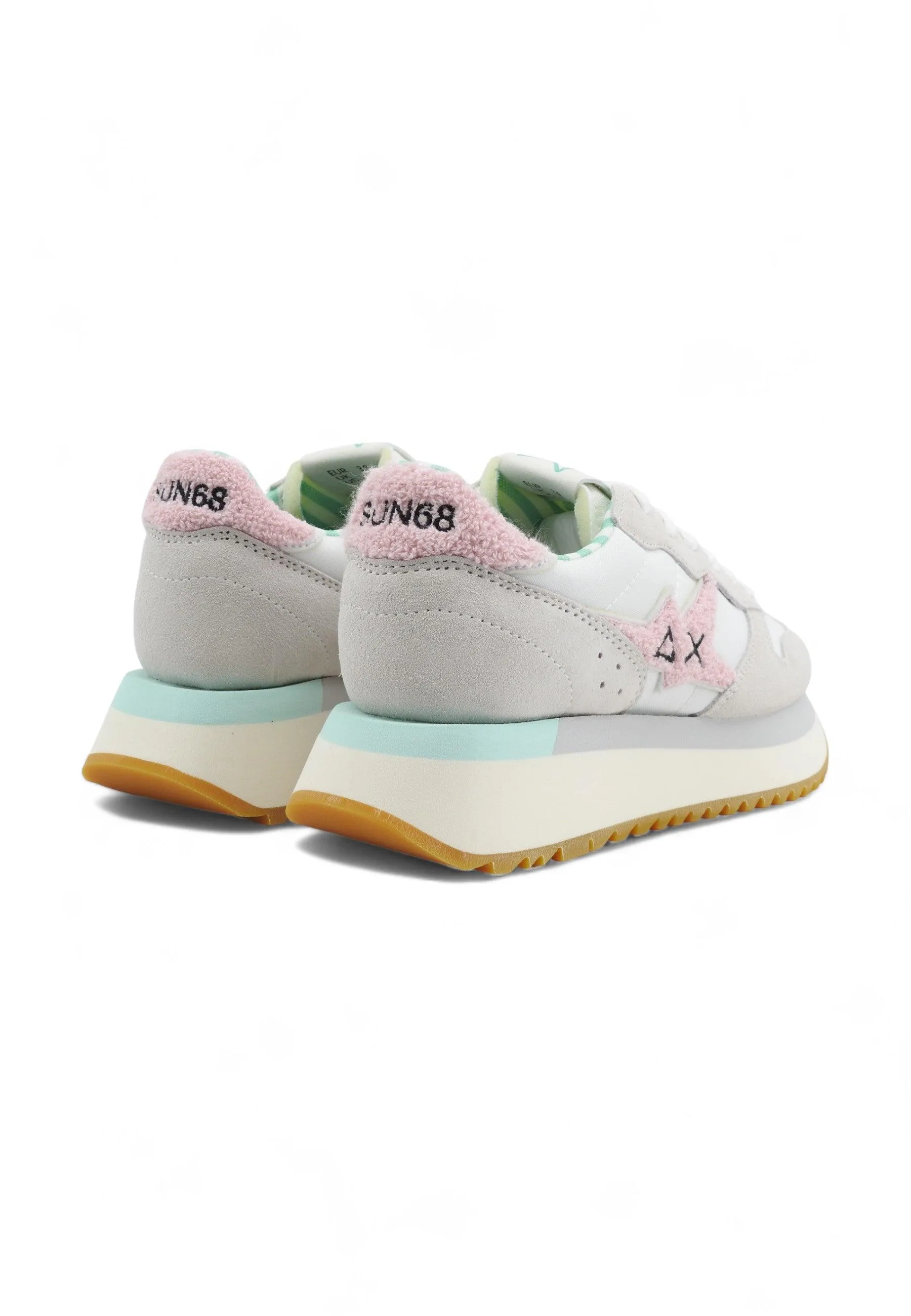 SUN68 Big Stargirl Sneaker Donna Bianco Z34215