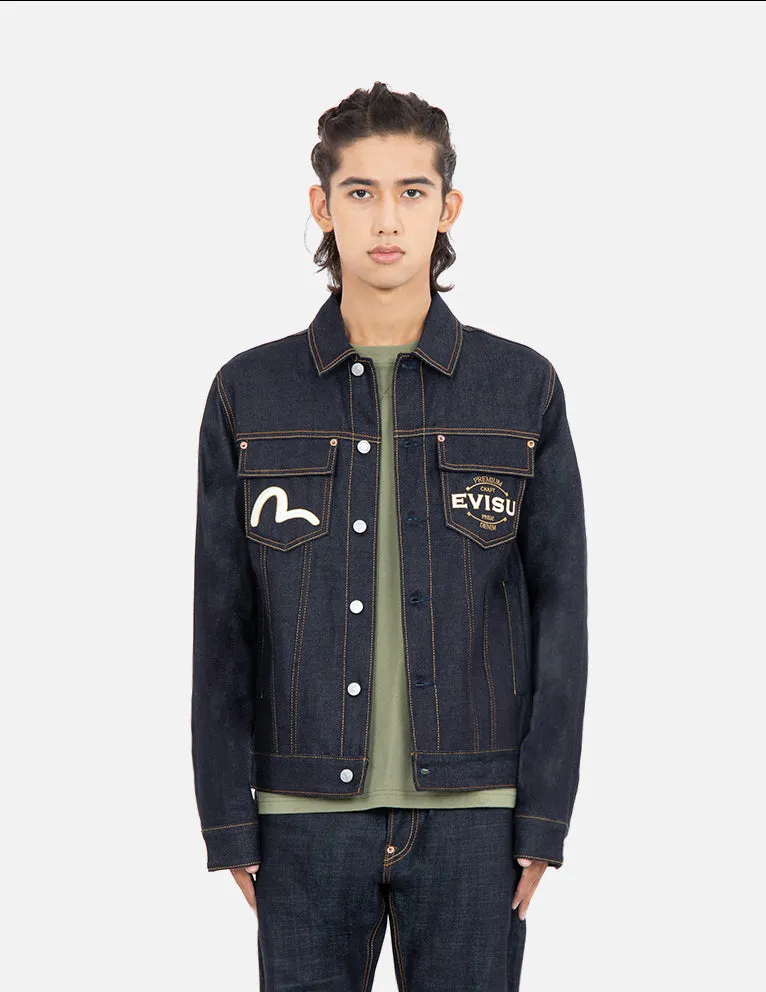 Tattoo Koi Daicock Embroidery Denim Jacket