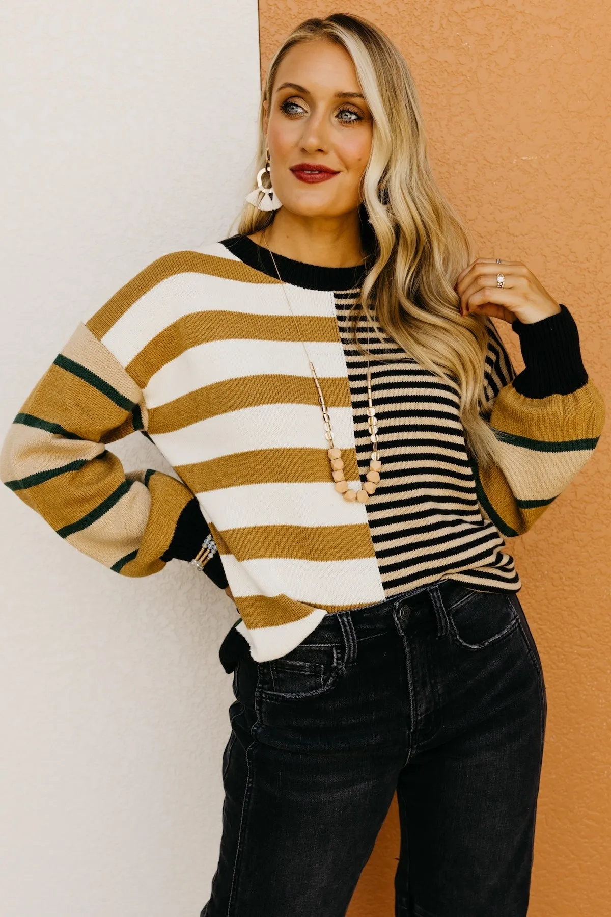 The Kaelyn Mixed Stripe Sweater