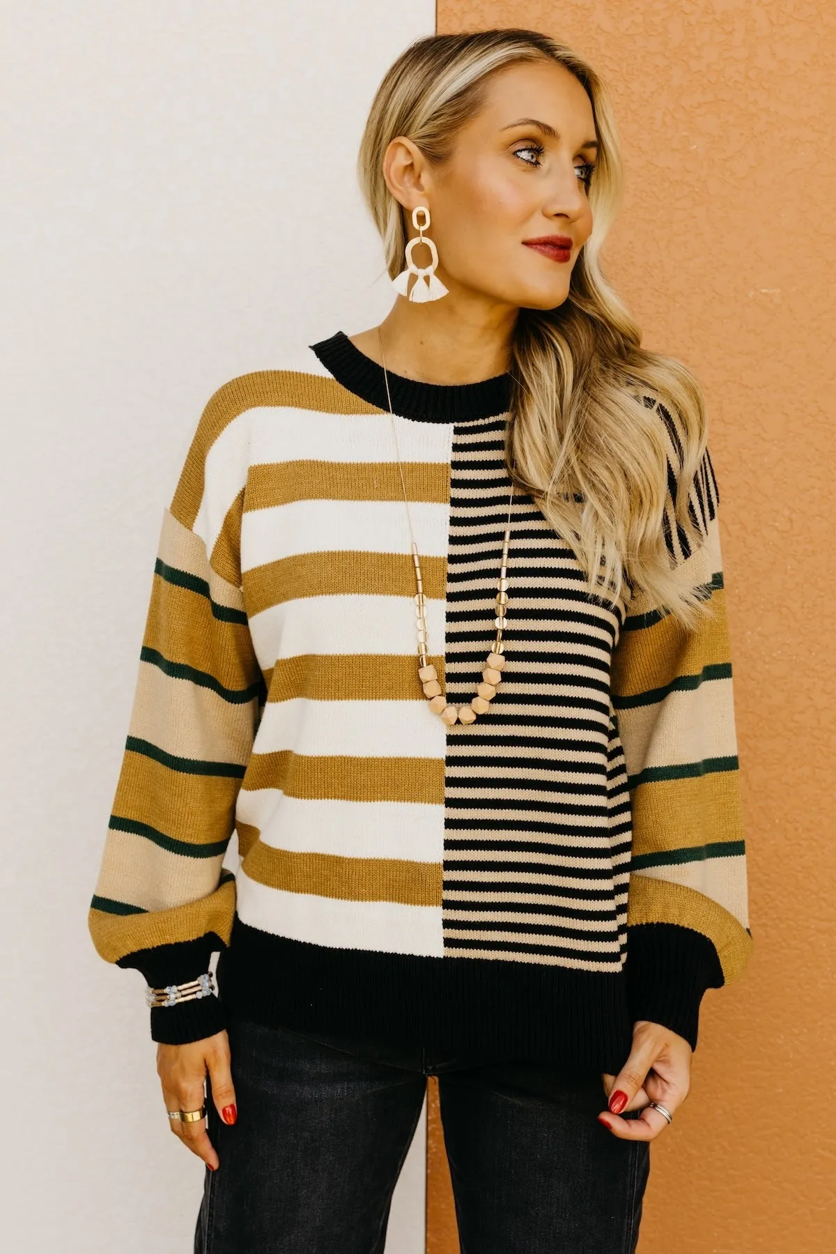 The Kaelyn Mixed Stripe Sweater