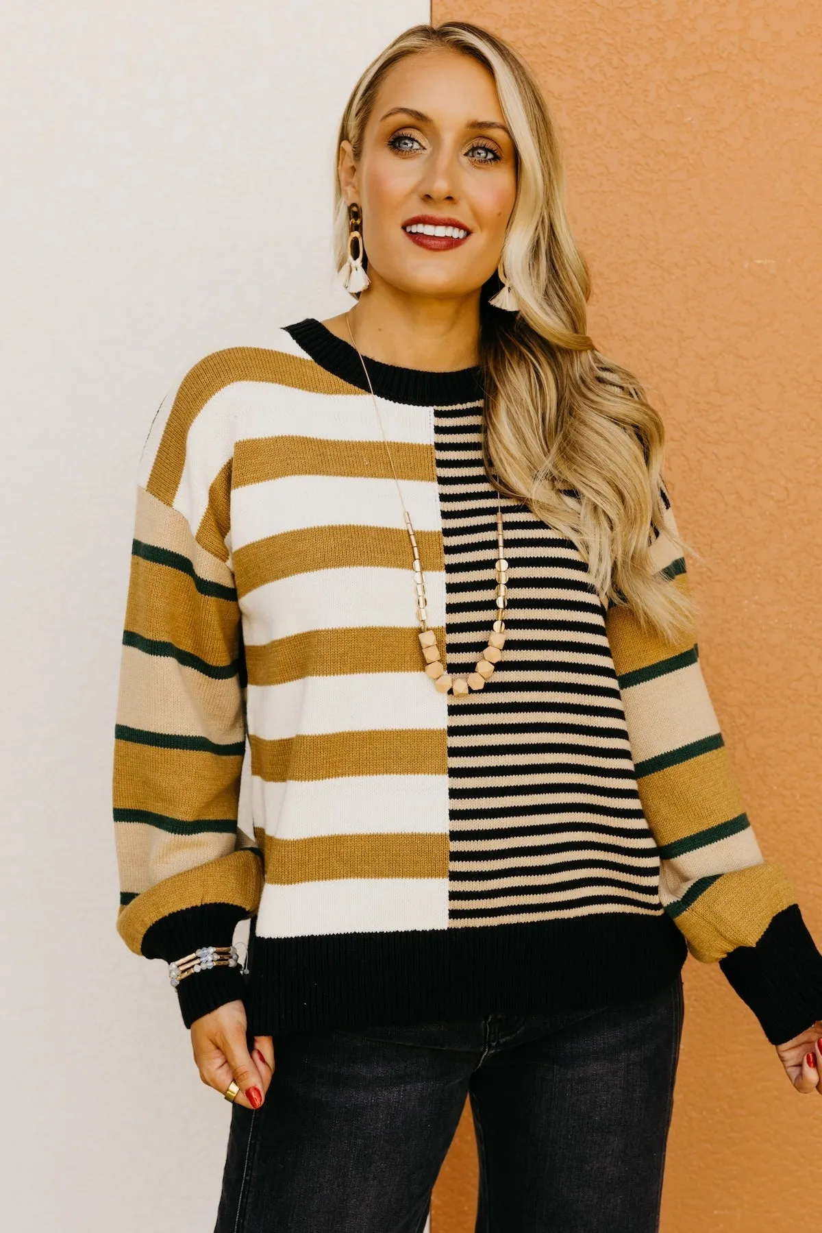 The Kaelyn Mixed Stripe Sweater