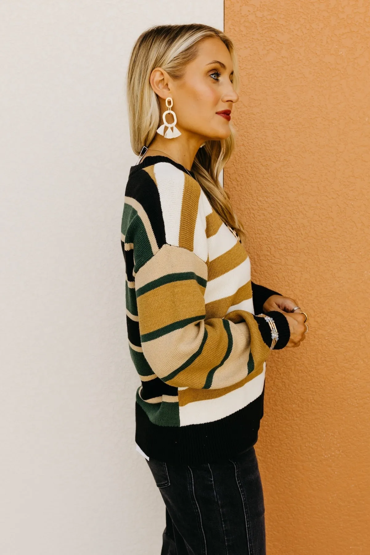 The Kaelyn Mixed Stripe Sweater