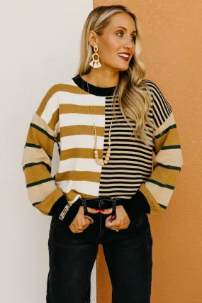 The Kaelyn Mixed Stripe Sweater