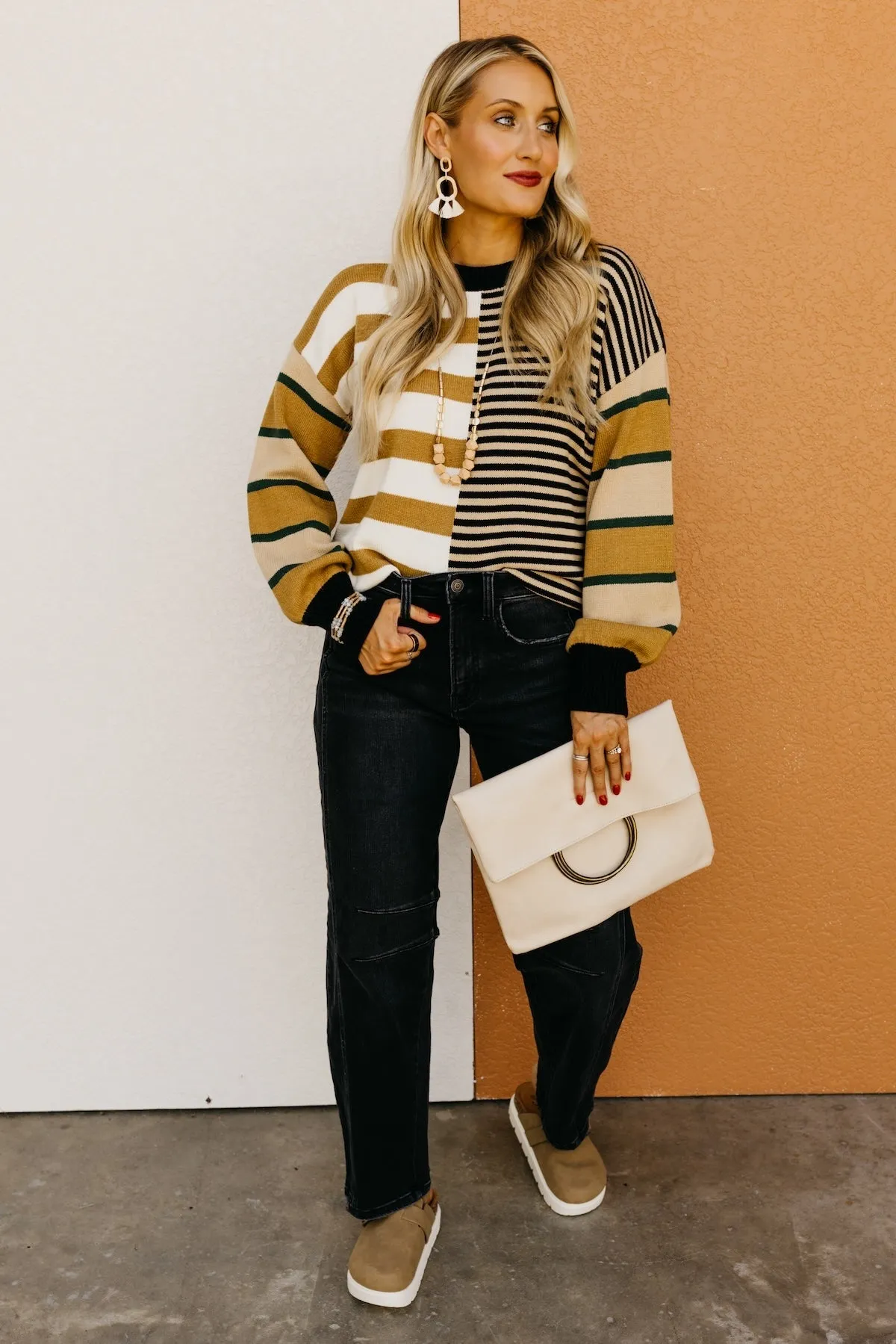 The Kaelyn Mixed Stripe Sweater