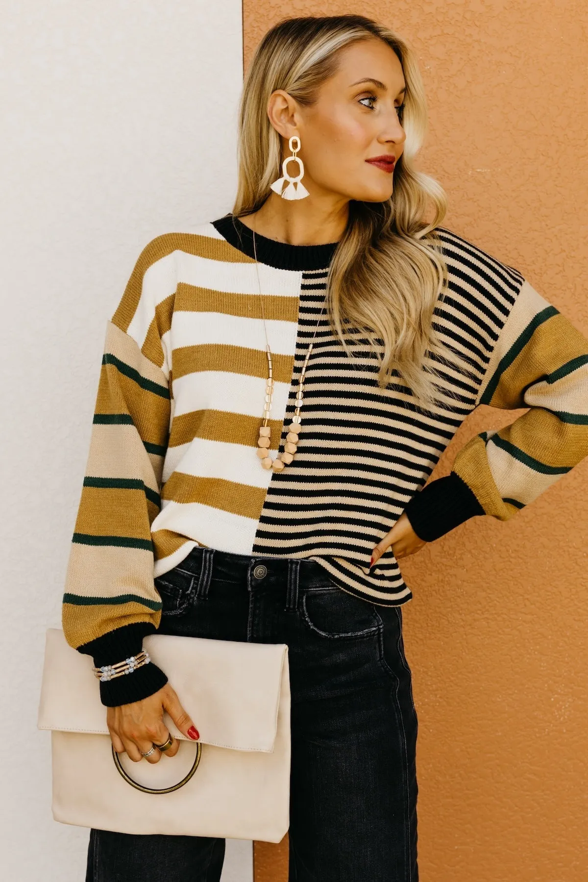 The Kaelyn Mixed Stripe Sweater