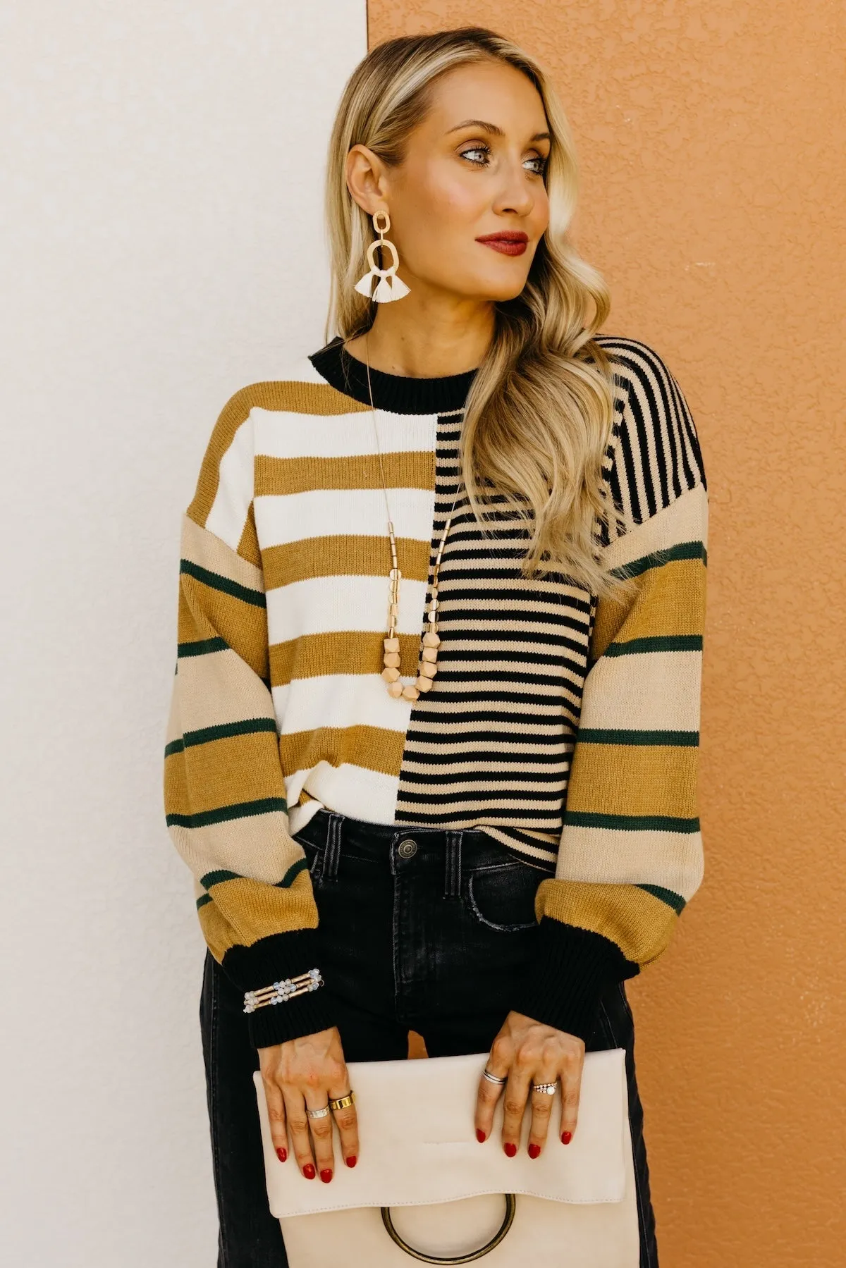 The Kaelyn Mixed Stripe Sweater