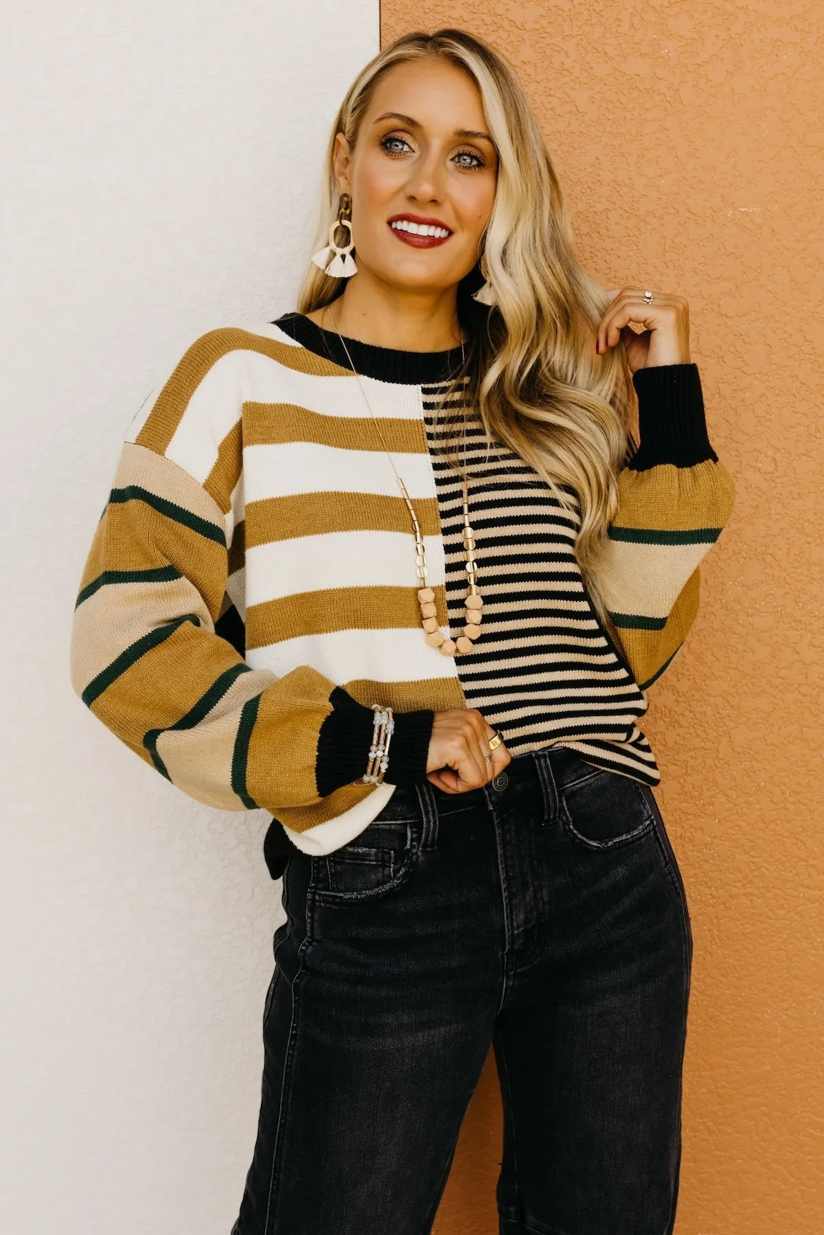 The Kaelyn Mixed Stripe Sweater