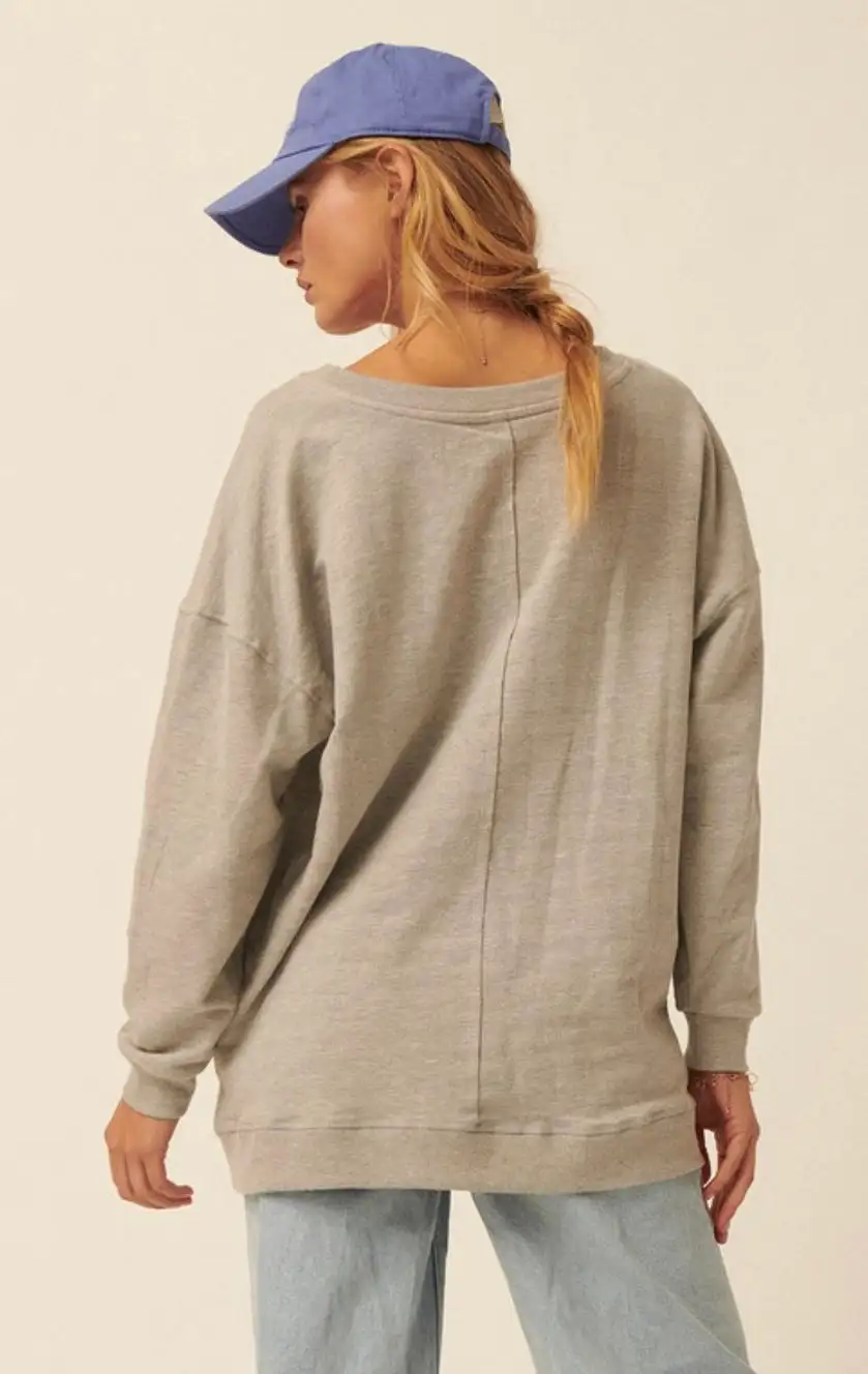 The Linsey Sweatshirt in Heather Grey