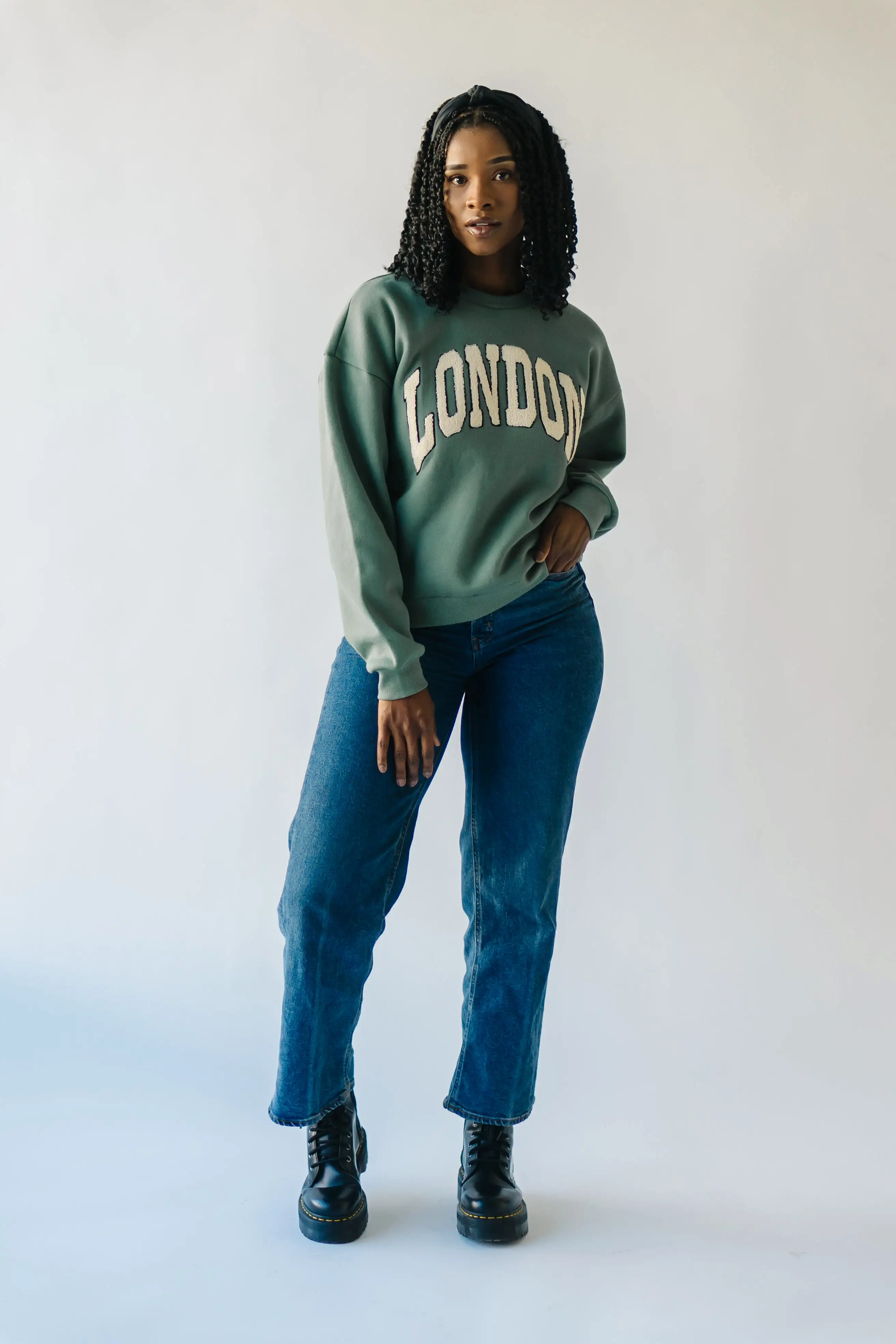 The London Sweatshirt in Emerald Green