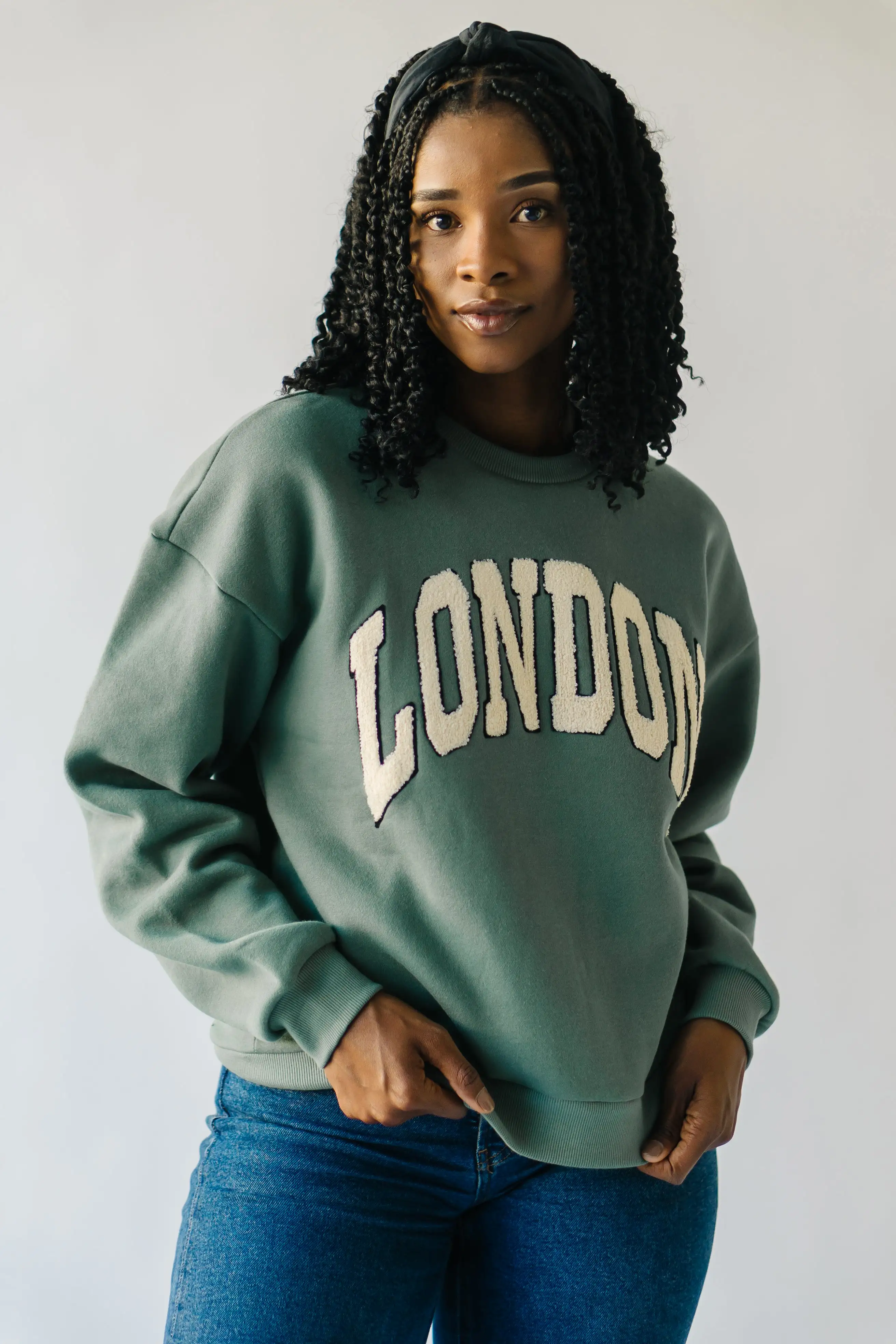 The London Sweatshirt in Emerald Green