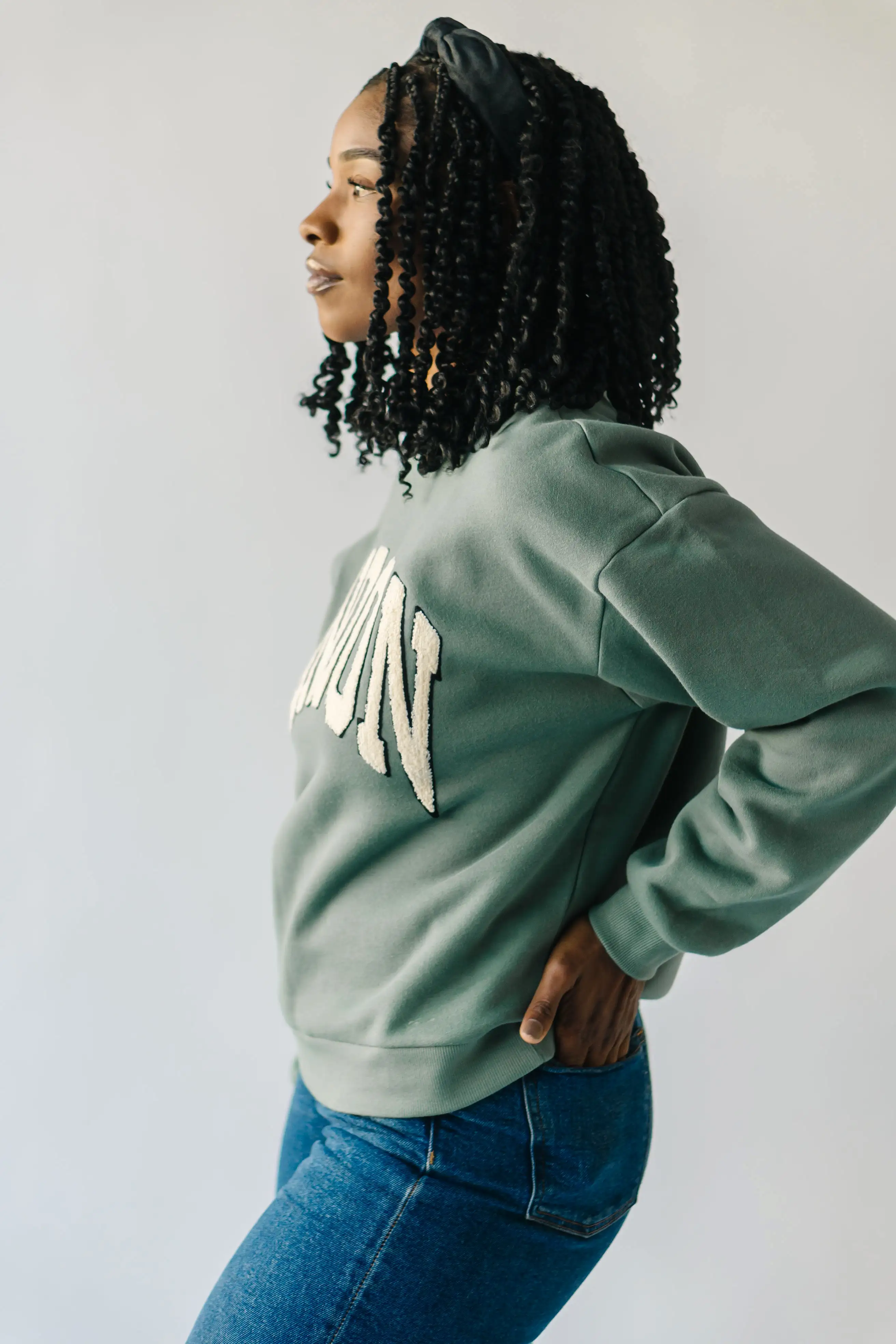 The London Sweatshirt in Emerald Green