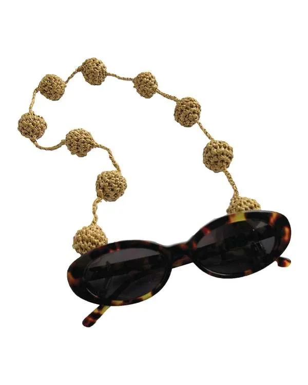 The Series Ny Raffia Glasses Chain - Natural