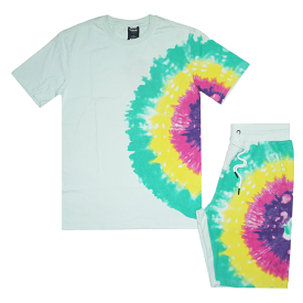 Tie Dye Short Set (Mint) /C8