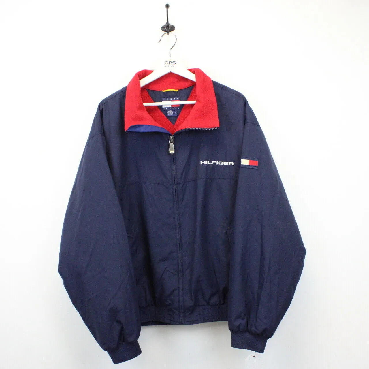 TOMMY HILFIGER 90s Jacket Navy Blue | Large