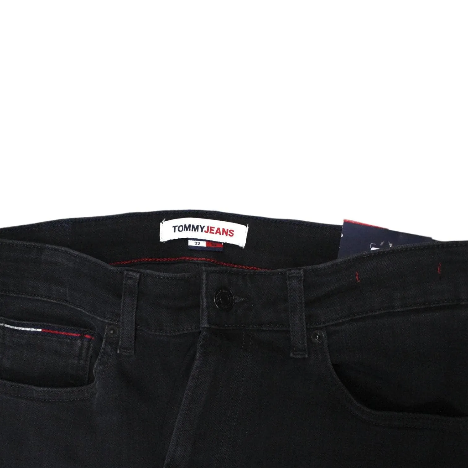 Tommy Hilfiger Washed Black Slim Fit Jeans