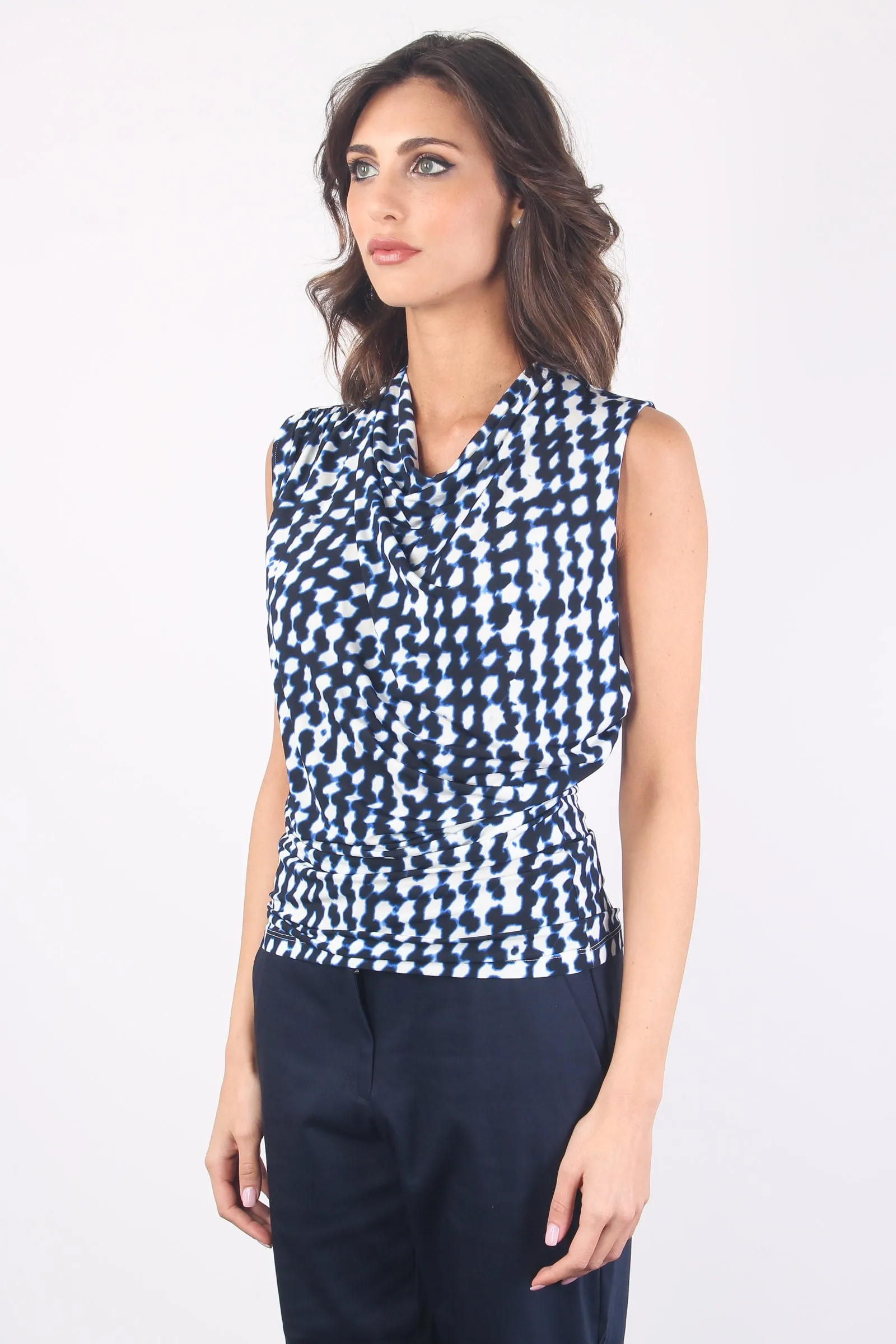 Top Jersey Fantasia Blu/ottico