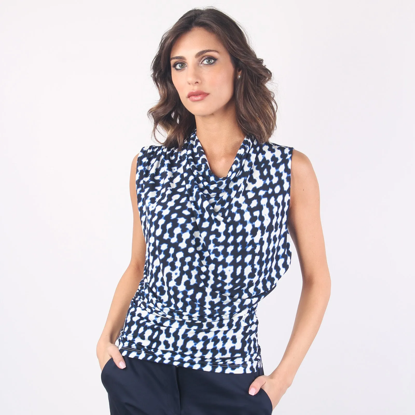 Top Jersey Fantasia Blu/ottico